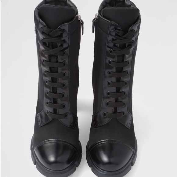 Brand new PRADA black lace-up boots - Picture 4 of 5